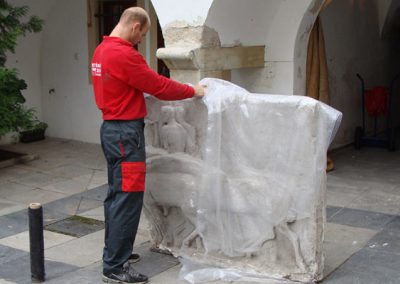 Instalace expozice Stěhování Staněk